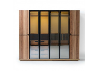 Duerchsichtege Kleederschaf Miwwelen Luxus Design Ariichtung Schlofzëmmer