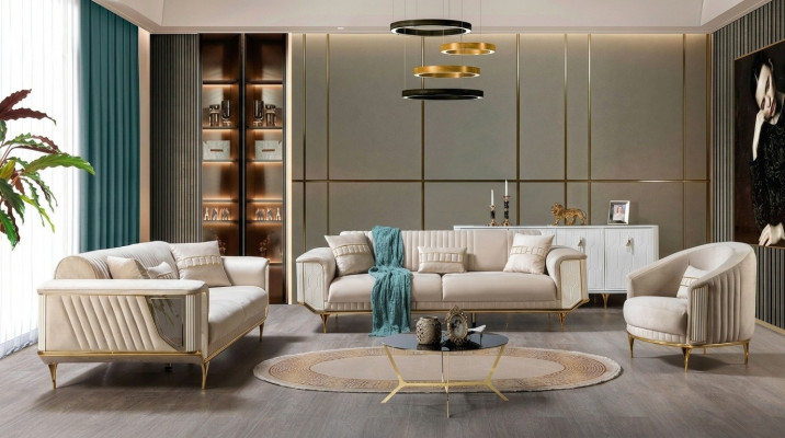 Sofagarnitur 331 Sëtz Couch Miwwelen Wunnzëmmer Ariichtung Modern Sofa