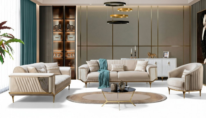 Sofagarnitur 331 Sëtz Couch Miwwelen Wunnzëmmer Ariichtung Modern Sofa