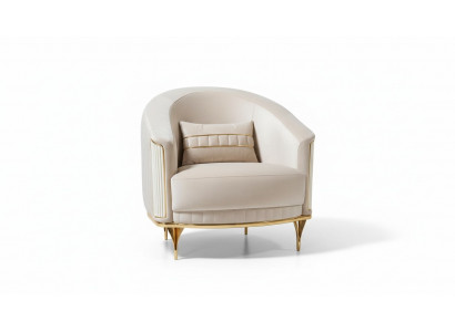 Wunnzëmmer Sëtzfauteuil 1-Sëtz Couch Polster Luxus Textil Neit Design