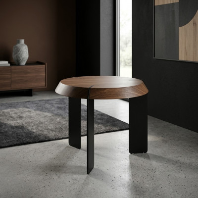 Ronn Bäizelltëscher Luxus Design Brong Dësch Kaffisdësch Wunnzëmmer Nei