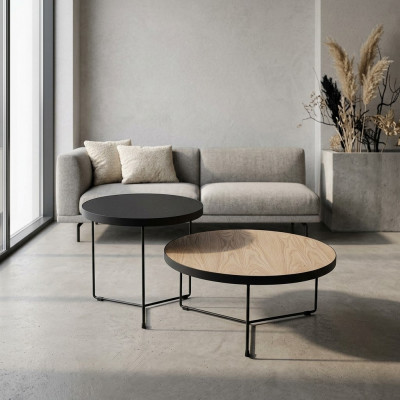 Design-Couchtischen Säitendëscher Dësch Kaffisdësch Wunnzëmmer 2-deelech