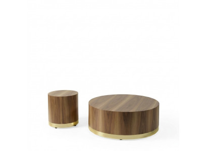 Couchtisch Dësch Säitendësch Wunnzëmmertësch Holz Dëscher Säitendësch Ronn