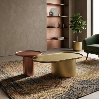 Couchtisch Kaffisdësch Säitendësch Designer Dësch Wunnzëmmertësch Nei