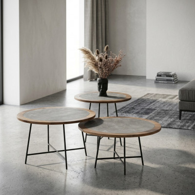 Couchtischen Design Dëscher Wunnzëmmerdësch 3 tlg. Bäistelltësch Luxus Dësch