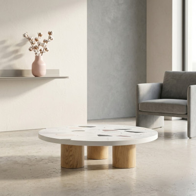 Couchtisch Luxus Design Wäiss Holz Dësch Kaffi Bäistell Stuff Nei