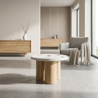 Couchtisch Kaffisdësch Design Dësch Wunnzëmmerdësch Miwwelen Holzdëscher