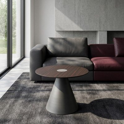 Kaffi Bäistelltëscher Wunnzëmmer Ronn Couchdësch Luxus Design Dësch Nei