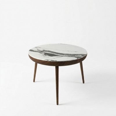 Ronnen Design Couchtisch Modern Bäisdelltëscher Ronnt Dësch Luxus Miwwelen