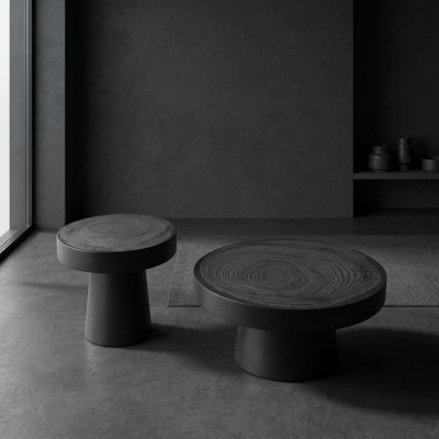 Couchtisch Ronn Set 2-tglech. Niewentisch Schlofzëmmer Dëscher Design