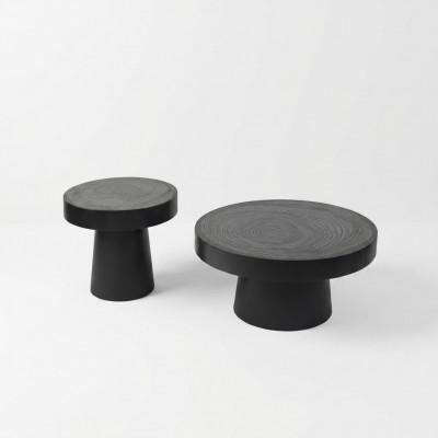 Couchtisch Ronn Set 2-tglech. Niewentisch Schlofzëmmer Dëscher Design
