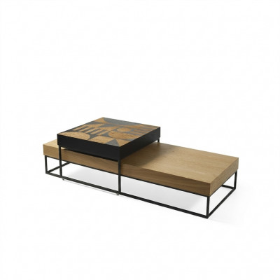 Couchtisch Braun Luxus Holz Wunnzëmmer Design Kaffeisdësch Miwwel Nei