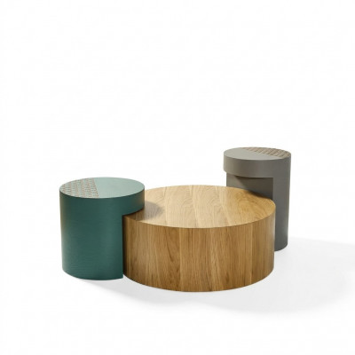 Kaffisdësch Niewendëscher Couchdëscher Ronn Dëscher Braun Luxus Dësch 3tlg