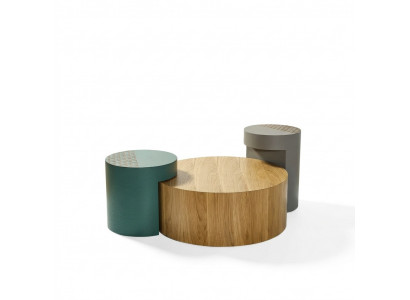 Kaffisdësch Niewendëscher Couchdëscher Ronn Dëscher Braun Luxus Dësch 3tlg