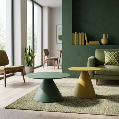 Couchtisch Luxus Miwwelen Wunnzëmmer Dëscher Design Héichglanz Miwwelen 2-Deeler