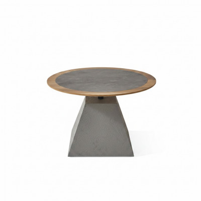 Canapé Dësch Holz Ronn Niewendësch Design Sëlwer Dësch Miwwelen Wunnzëmmer
