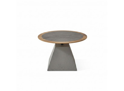 Canapé Dësch Holz Ronn Niewendësch Design Sëlwer Dësch Miwwelen Wunnzëmmer