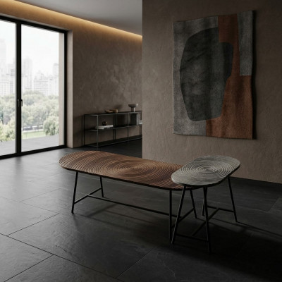 Luxus Design Couchtischen Kaffisdëscher Wunnzëmmer Italieneschen Stil