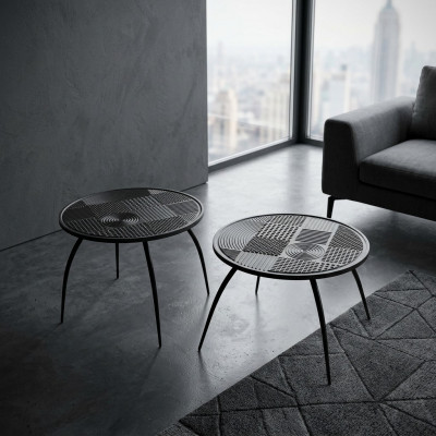 Canapéistösch Kaffiestäsch Designer Dësch Wunnzëmmertësch Rond Dëscher
