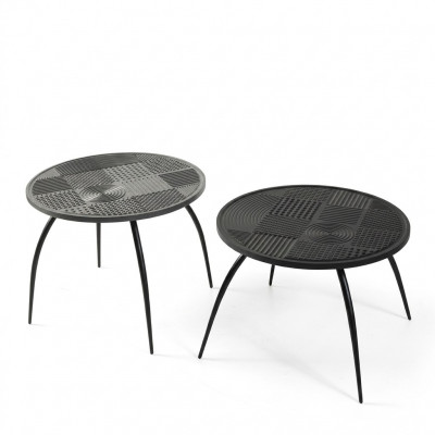 Canapéistösch Kaffiestäsch Designer Dësch Wunnzëmmertësch Rond Dëscher