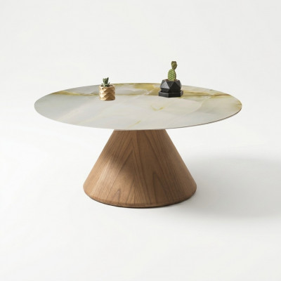 Designer Canapé Dësch Säitentësch Wunnzëmmer Dësch Miwwelen Ronnd Dëscher