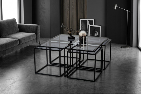 Kaffisdësch Couchdësch Designer Dësch Metall Livingdësch Dësch