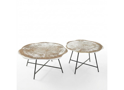 Couchtischen 2er Set Couchtischen Dëscher Designer Ronn 2tlg Kaffisdëscher