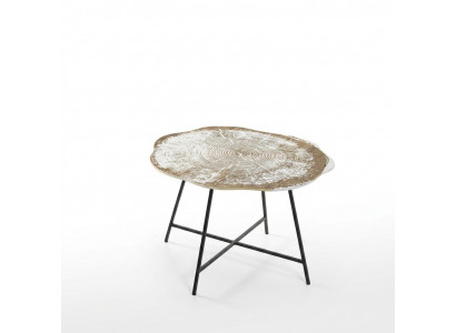 Design Couchtisch Bäistelltisch Wunnzëmmer Dësch Kaffisdësch Ronn