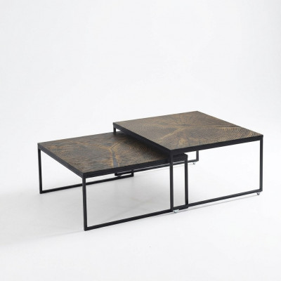 Couchtisch Luxus Niewentisch Miwwelen Holz Modern Wunnzëmmer Design
