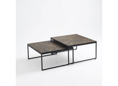 Couchtisch Luxus Niewentisch Miwwelen Holz Modern Wunnzëmmer Design