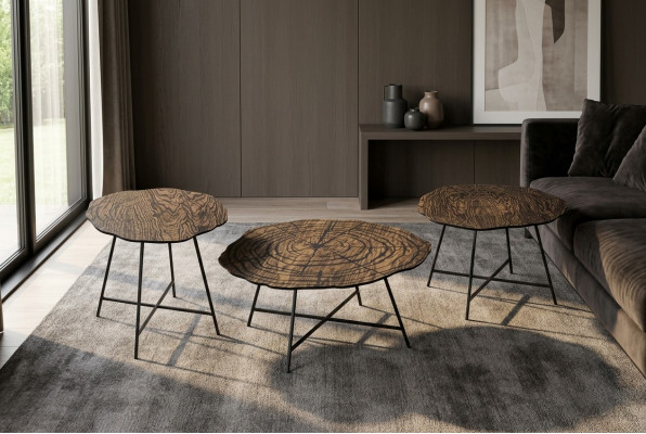 Couchtischen, Wunnzëmmerdësch, Dëscher, Hofdëscher, Kaffisdëscher, 3 Stéck.