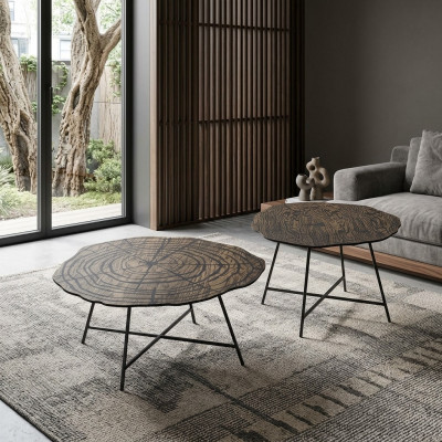 Couchtischen Kaffisdëscher Säitendëscher Design Wunnzëmmer Dëscher 2 Stéck