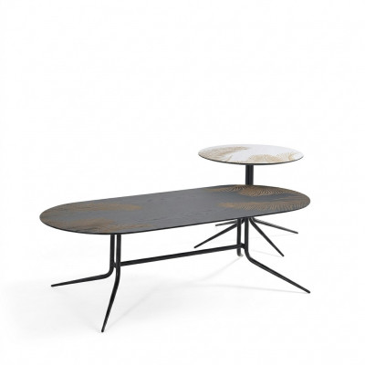 Wunnzëmmer Couchtisch Säitentisch Design Couchtischen Dëscher Luxus