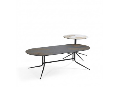Wunnzëmmer Couchtisch Säitentisch Design Couchtischen Dëscher Luxus
