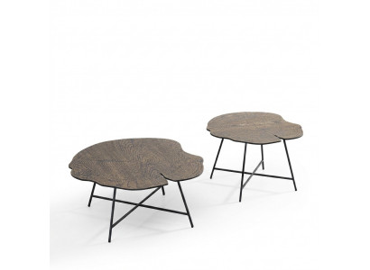 Set aus zwee luxuriéise Coffistable fir d'Wunnzëmmer am modernen Stil