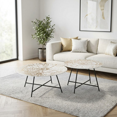 Canapéiddiëwen Dëscher Niewendëscher Wunnzëmmer Modern Luxus Brong 2 tlg.