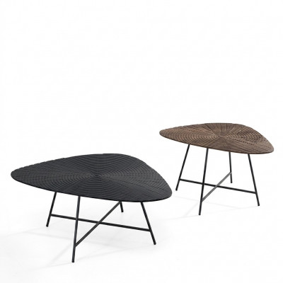 Couchtisch Holz Säitentisch Kaffisdësch Designer Wunnzëmmerdësch 2 Stéck.