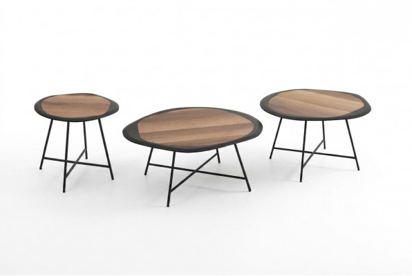 Couchtische, Niewentafelen, Ronn Dëscher, Schwaarz, Italieneschen Stil