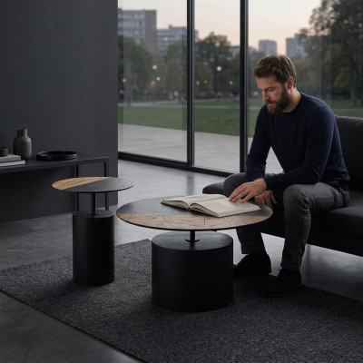 Niewentafelen Kaffisdëscher Couchtischen Designer Wunnzëmmerdësch Dëscher