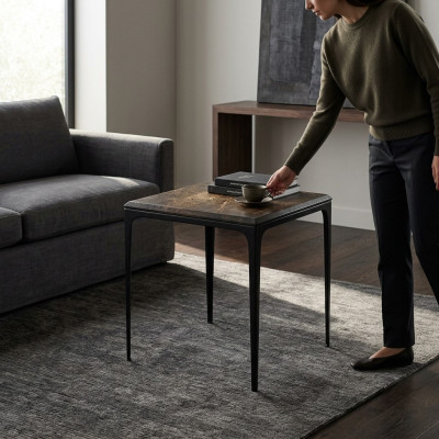 Cofferdësch Kaffisdësch Säitendësch Designer Dësch Wunnzëmmerdësch Holz