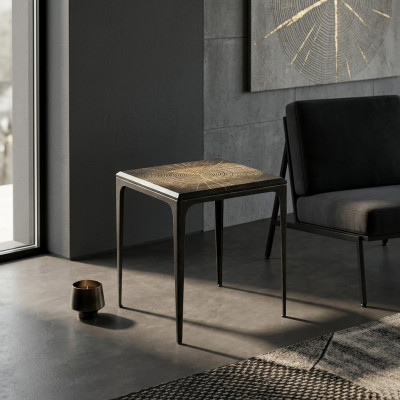 Cofferdësch Kaffisdësch Säitendësch Designer Dësch Wunnzëmmerdësch Holz
