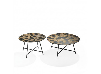 Couchtische 2 Stéck. Bäitelltisch Kaffisdëscher Designer Wunnzëmmertisch