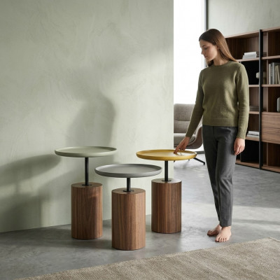 Design Couchtischen Kaffisdëscher Ronn Dësch Holz Dëscher Wunnzëmmer Nei