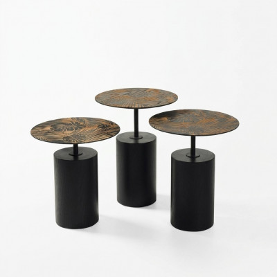 Luxuriéist Designer-Set aus 3 Salondëscher fir d'Wunnzëmmer