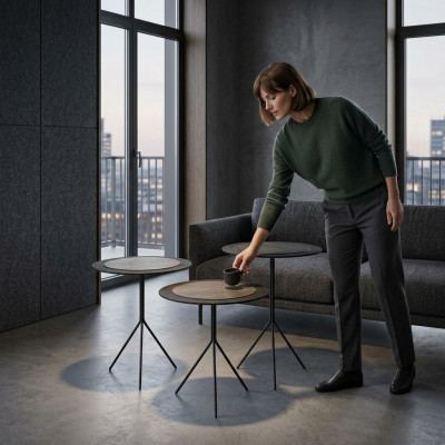 Couchtische Dëscher Niewendëscher Wunnzëmmer Modern Luxus Brong 2 Stéck.