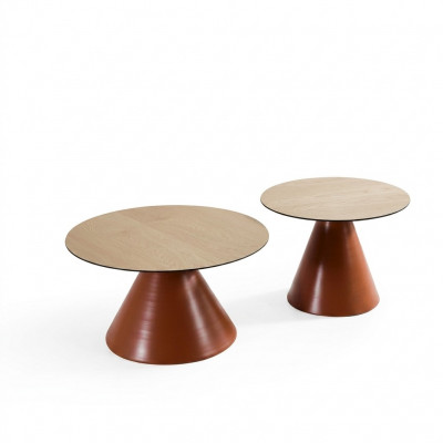 Design Couchtisch Wunnzëmmerdësch Kaffisdësch Set 2 Stéck Dëscher