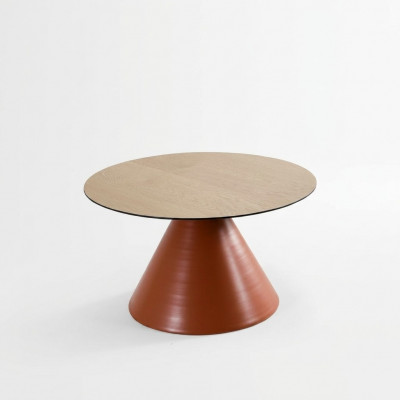 Canapé Dësch, Kaffisdësch, Ronn Designer-Dësch, Wunnzëmmertisch, Dësch