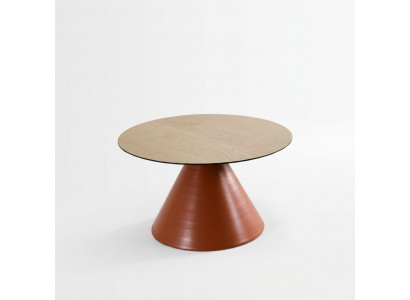 Canapé Dësch, Kaffisdësch, Ronn Designer-Dësch, Wunnzëmmertisch, Dësch
