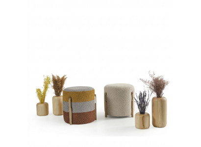 Grupp Hocker Polyester Wunnzëmmer Sëtz Stoff Luxus Sëtzer 2tlg. Nei