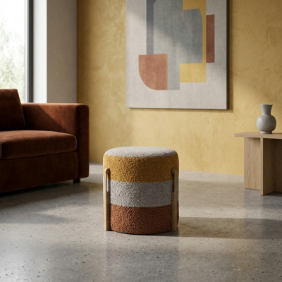 Hocker Foussocker Ottomane Sëtzocker Sëtzpouf Wunnzëmmer Designer